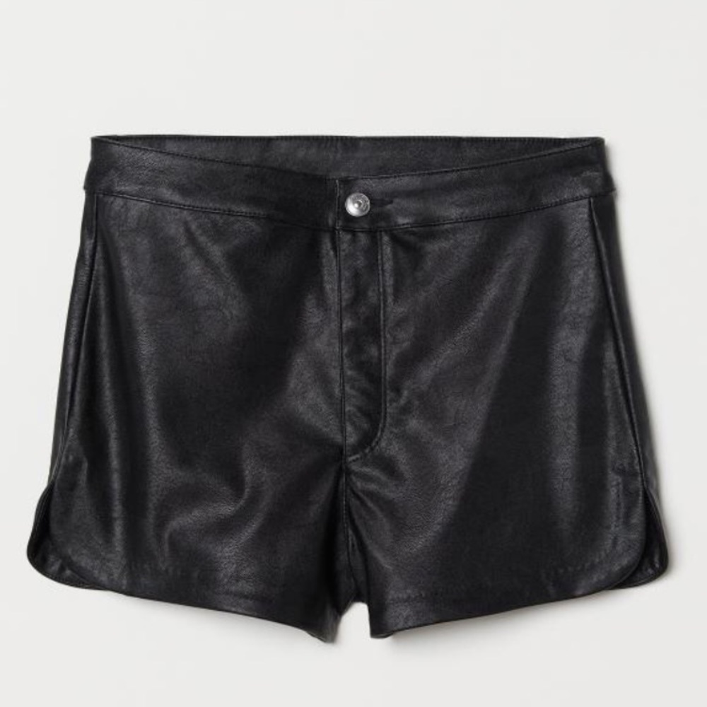 Faux Leather Shorts Never worn! Perfect condition